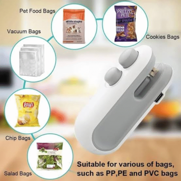 Mini Heat Sealer – Portable Bag Sealing Machine for Fresh Food Storage