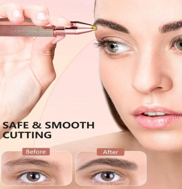 2 in 1 Facial Hair Remover | Eyebrow Trimmer | Rechargeable | - Image 4